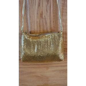 Whiting and Davis Gold Clutch small bag